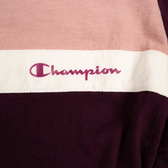 CHAMPION Authentic Athleticwear color block long sleeve shirt size S - Picture 2 of 5